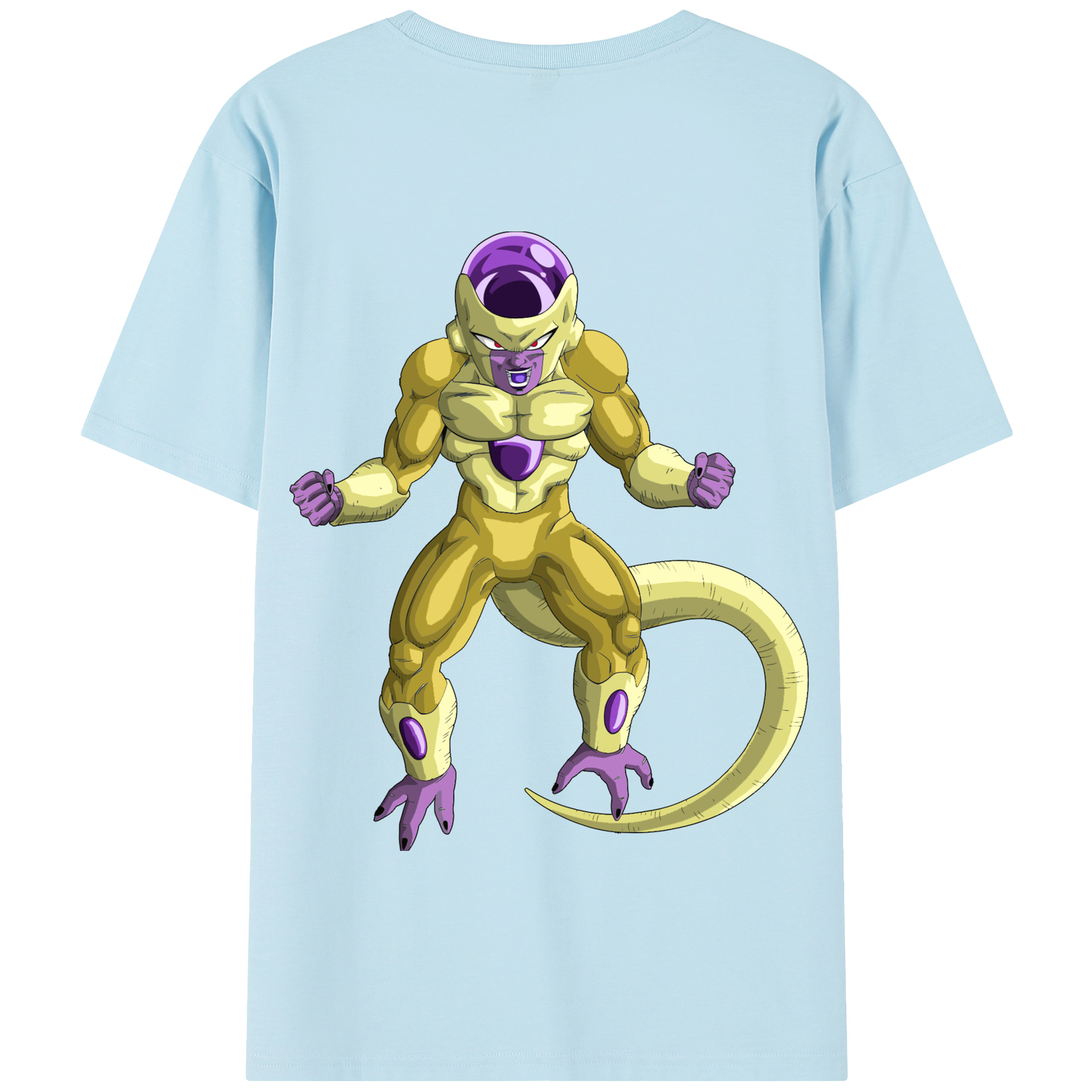 （画像用） ドラゴンボール フリーザ DRAGON BALL Frieza 綿100％半袖Tシャツ（背面プリント）